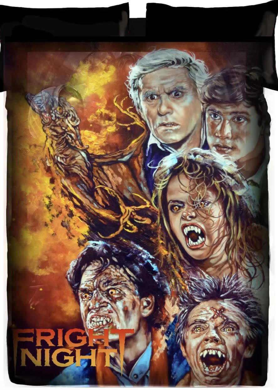 Fright Night - Twin Bedspread Top Cover / Throw / Fleece by Rick Melton