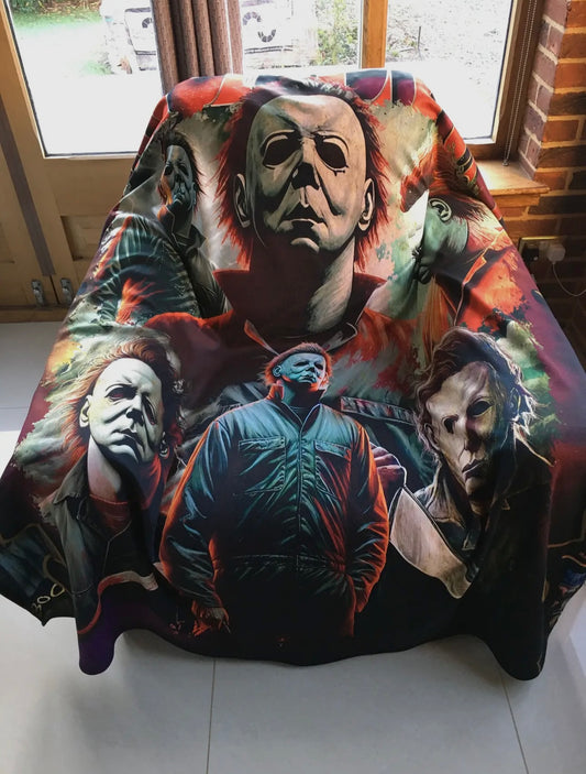 Michael Myers - Twin Bedspread Top Cover / Throw / Fleece